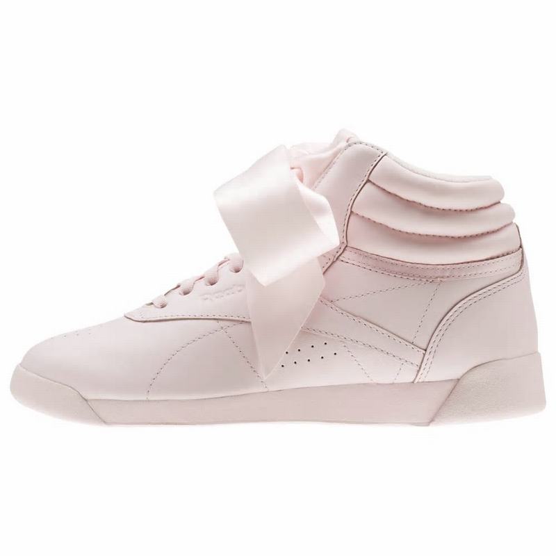 Reebok Freestyle Hi Satin Bow Tenisky Damske - Ruzove XI6515TW